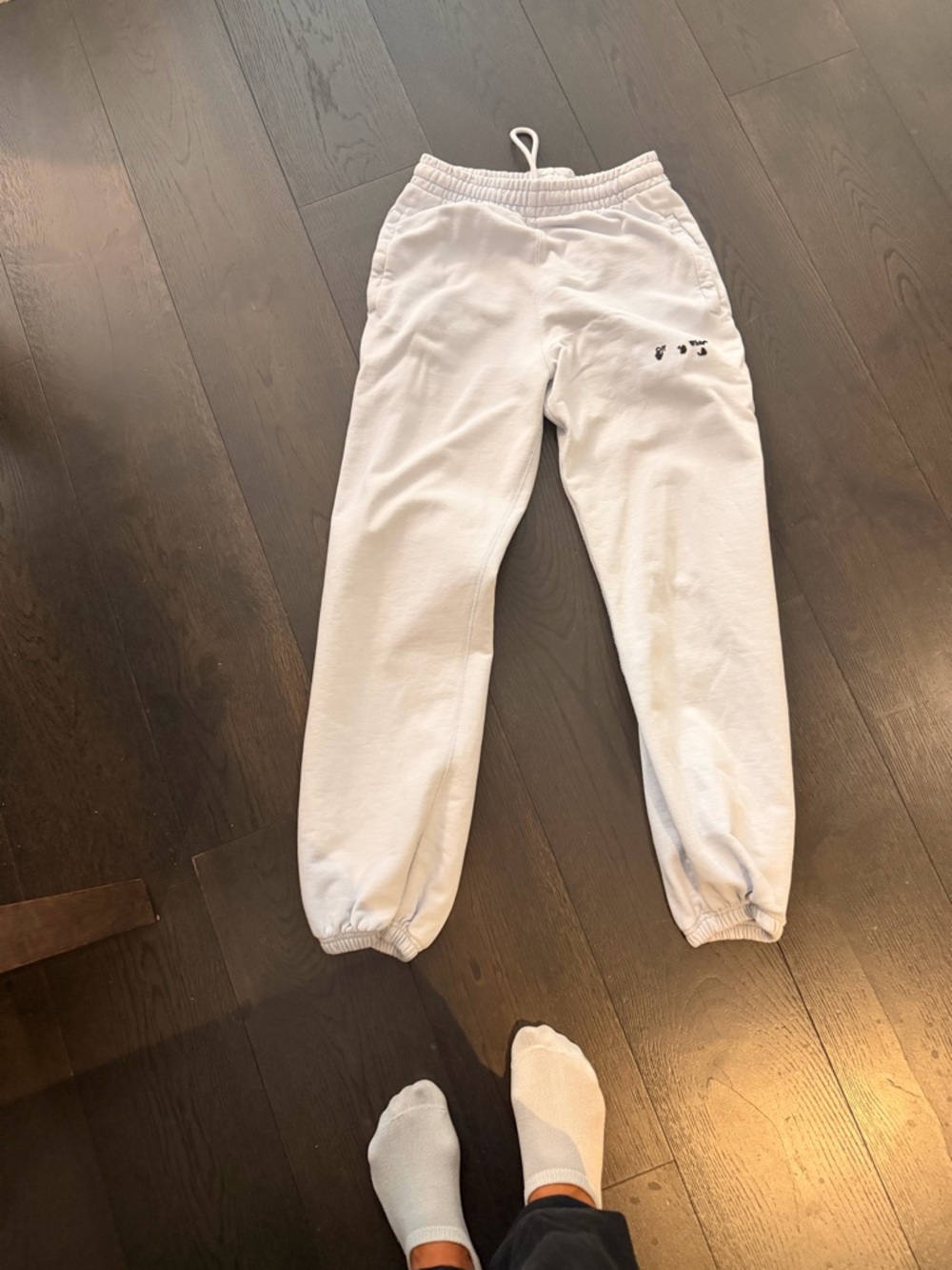 Off-White Joggers XS Sky Blue Sweatpants Virgil Abloh Rare Set Piece - Picture 3 of 16